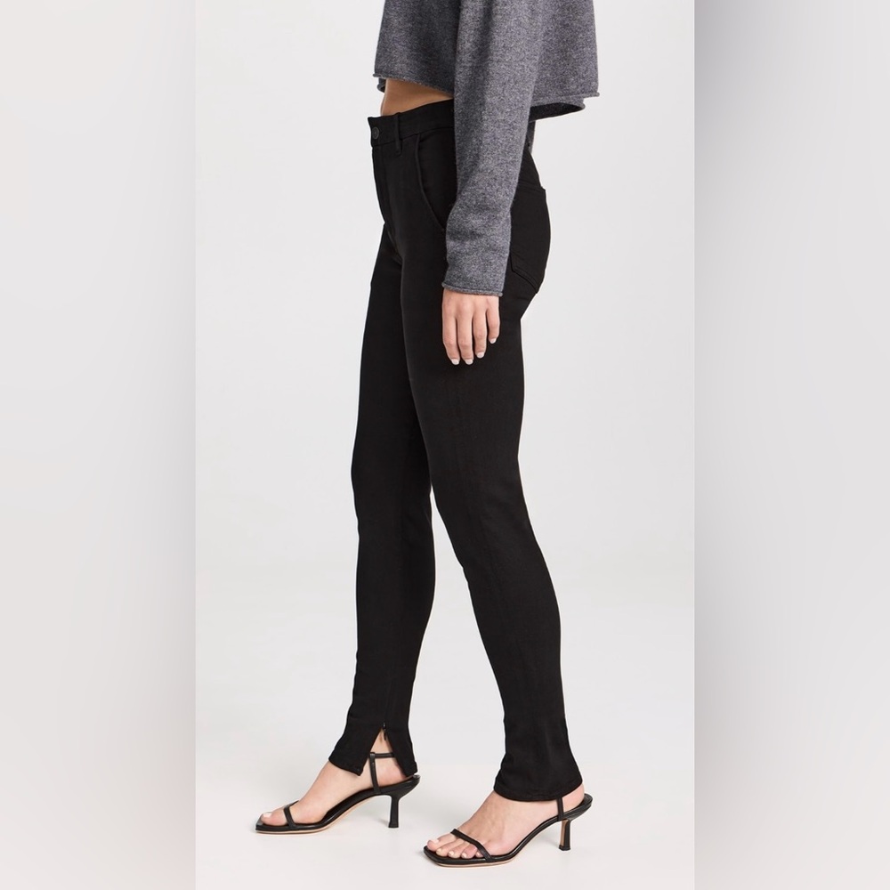 Citizens Of Humanity: Jayla Split Skinny Black Jeans